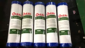 Combo 5 lõi lọc nước số 1 Belife đầu bịt dùng cho máy lọc nước Ro