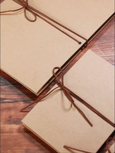 A5 Accordion Photo Book Kraft Paper Scrapbook Foldable Handmade Expandable Album Buku Memori