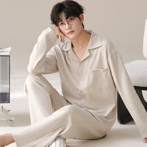 MiiOW | ชุดนอนแขนยาวผ้ามอดอลสำหรับผู้ชาย