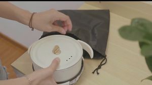 Foldable Portable Travel Pot Electric Rice Cooker Mini Pot Electric Multi cookers 1.6L