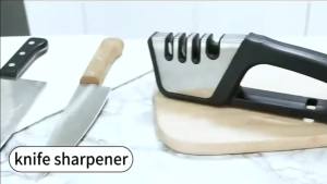 3 Stages Multi-Function Knife Sharpener Kitchen Professional Quick Knife Sharpening Tool for all knives and scissors