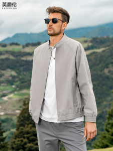 Enjeolon | Lightweight American Hardman Style Collar Button Spring Autumn Jacket