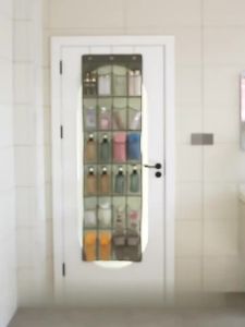 24/28 grid wall mounted miscellaneous shoe organizer fabric closet bag storage rack mesh bag hanging on door fabric box
