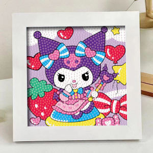 Diamond Sticker DIY Handcraft Kindergarten Childrens Creative Mosaic Art Kit Sanrio Characters Doggie Diamond Painting Set