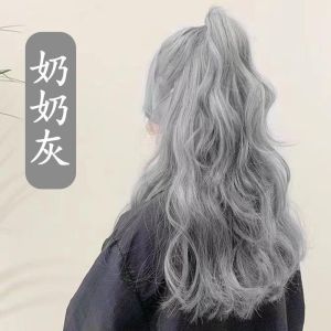 100ml Gray Hair Dye Color Cream Punk Style Nature Permanent Light Grey Silver Beauty Hair Care Cream Pour Le Visage Femme Hair Color Shampoo For Women - Lazada