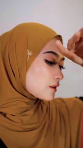 Terbaru 2023 / Hijab ARRAFI AR 714 / Pashmina Instan Kekinian Bagian Belakang Segiempat / Kerudung Non Pet Bahan Stella Mudah Dibentuk