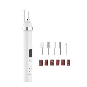 Máy Khoan Móng Điện Mini Không Dây Sạc USB Tích Hợp Đèn UV Làm Khô Dùng Để Làm Móng Đánh Bóng Gel.