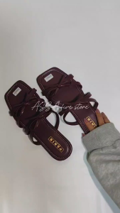 Teplek perempuan Sol Karet Fashion Terbaru Model Selop Tali Pita Lucu Cantik Non Slip