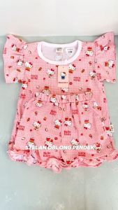 LIBBY Sanrio Setelan Piyama Oblong Anak Perempuan S - XXL | Oblong Pendek Panjang | Celana Pendek Panjang | Kuromi Cinnamoroll Hello Kitty