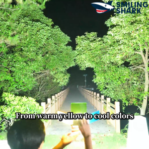 SMILING SHARK LY8302 LED Camping Light 8Mode White Red Warm Light Work Light Type-c Rechargeable Waterproof Outdoor Lighting