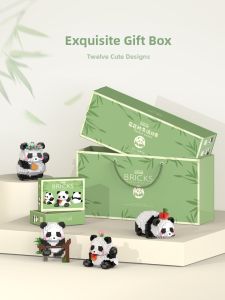 LELE BROTHER | Panda Themed Small Particle Building Blocks