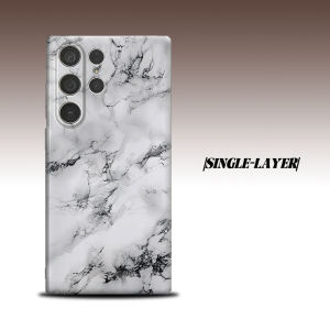 BILIBILI | White Marble Texture For Samsung Galaxy S26 S25 S24 A56 A36 Dual Layer Luxury Fashion Full Lens Protective Case