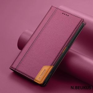 กระเป๋าสตางค์หนังแม่เหล็กสําหรับiPhone 17 Air 16E 16 Pro Max 15 14 13 12 11 XS XR Max SE 8 7 Plusการ์ดกระเป๋าฝาครอบโทรศัพท์