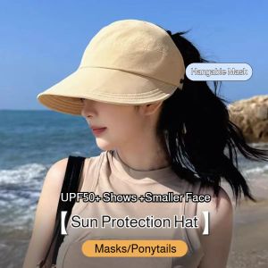 [UV Protection] Bucket Hat UPF50+ Sun Protection Windproof Hat Lightweight Foldable Breathable Adjustable Strap Sun Protection Bucket Hat