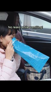 [miniHouse] 🚗✈️🚢Disposable Car Sickness Vomit Bag – 1000ml Leak-Proof Vomit Bag for Long Road Trips Motion Sickness for Car Plane Boat
