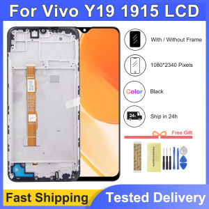 6.53" LCD Display Touch Digitizer Replacement Parts with Frame for VIVO Y19 (1915) - Compatible with Model Y19