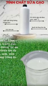 Nước cốt (serum) sữa gạo Dưỡng trắng Giữ ẩm Làm da căng bóng trắng mịn Cấp ẩm cho da
