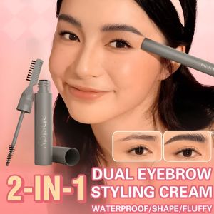 Natural Double-Ended Eyebrow Shaping Cream Waterproof Smudge-proof Eyebrow Cream Long-Lasting Makeup 自然立体塑型眉胶