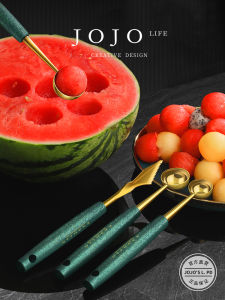 KACHEEG Ice Cream Spoon Fruit Carving Knife Watermelon Ball Spoon Kitchen Tool for Cutting And Serving Fruit