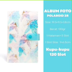 Abee At-1651 Album Tempat Photocard Album Foto Polaroid Waterproof 120 Slot Buku