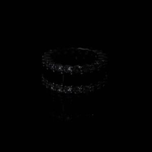 Huitan Personality Black CZ Wedding Rings for Women Bling Bling Gorgeous Newly Designed Accessories High Quality Fashion Jewelry