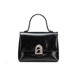 La Festin | Luxurious Black Kelly Commuter Handbag