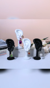 Ear Model Display Stand Earrings Holder Clip Ear Stud Rack Organizer