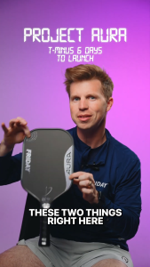 FRIDAY Aura Pickleball Paddle Gen IV Foam Solaris Elite Power Electric Control Massive Sweet Spot Spin-Friendly Carbon Face Thermoformed Build Single Paddle