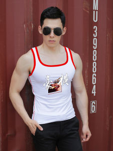 เสื้อกั๊กคอตตอนแท้ ทรงสลิมฟิต ทรงลำลอง สำหรับผู้ชาย ทรงหลวม ลายพิมพ์ ขนาดใหญ่ เสื้อกั๊กคอตตอนแท้สำหรับเยาวชน