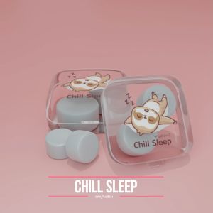 Chill Sleep   ที่อุดหูเวลานอนลดเสียง นุ่ม ใส่สบาย ไม่เจ็บหู กันน้ำ ใช้ซ้ำได้ ที่อุดหูนอนกรน ที่อุดหูตอนนอน ซิลิโคนอุดหู