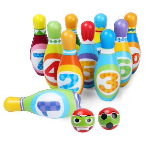 Fast shipping 1 Set Kids Bowling Toys Sets Bowling Pins And Balls Fun Safe PU Educational Games For Toddlers Children Outdoor Indoor Sports