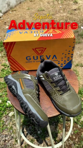 GUEVA - Sepatu Sneakers Pria 015 | Sepatu Outdoor Adventure Anti Slip Anti Licin Size 39-43 Bisa COD