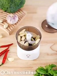 Electric Food Chopper with 304 Stainless Steel blade multifunctional Food Processor mixer Blender Wireless Garlic Chopper Mini Meat Grinder Machine Vegetable Grinder Type C charge 350ML