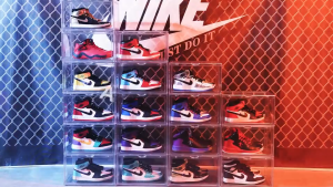 (BUY 5 TAKE 5)Clear Acrylic Shoe Box Organizer with Magnetic Door Dustproof Stackable Space Saving Storage Shoe Box Large Space Sneaker Container Shoe Rack#XH002