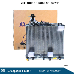 14235 MITSUBISHI MIRAGE 2013 1.2 GLS CVT RADIATOR ASSEMBLY M/T 375x479x16mm PA16 1ROW 1350A670