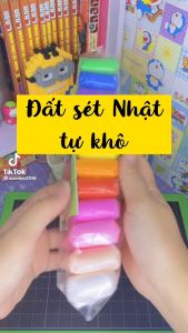 Đất nặn tự khô 12-24-36 màu an toàn cho bé kích thích tư duy sáng tạo
