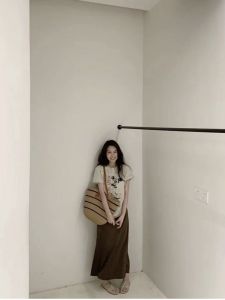 Túi Đeo Vai Đan Bằng Rơm Dung Tích Lớn 2024 Túi Tote Đan Kiểu Pháp Cho Nữ Túi Xách Đi Biển Túi Đựng Đồ Đi Biển Túi Xách Đeo Vai