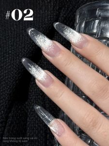 Sơn Móng Tay Gel TC White Elf Cat Eye 10ml Hiệu Ứng Galaxy Ice Sand Crystal Đa Năng Dành Cho Salon Không Cần Lớp Nền