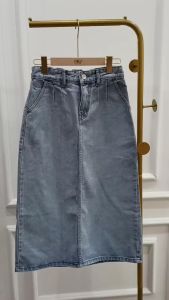 MKY CLOTHING ROK MIDI JEANS PINGGANG KARET