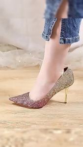 C.N 1 Pair Women Detachable Shoe Straps Women High Heels Shoelaces Elastic Straps