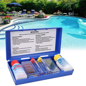 Yieryi ชุดทดสอบคุณภาพน้ำคลอรีน PH ชุดทดสอบเครื่องมือไฮโดรโปนิกส์อุปกรณ์เสริมสำหรับสระว่ายน้ำตู้ปลา