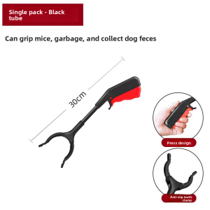 MONLEYTA | Long Handle Stainless Steel Tongs For Picking Up Litter Hygiene Barbecue Retrieval Super Long Tweezers Garbage Clamps
