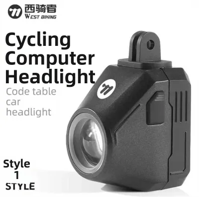 West Biking | Multi-functional Bicycle Light with Computer and Camera Mount