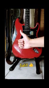 RIXTON Foldable Floor Guitar Stand Holder Portable Folding Lightweight Floor Stand Guitar