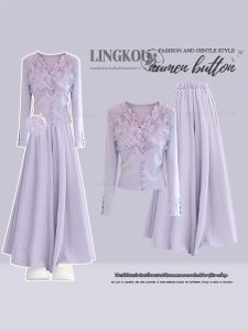 NUMEN BUTTON | Spring Casual Lazy Style Age Reducing Soft Woman Suit