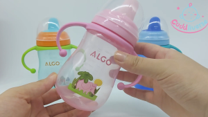 280ml/9.47oz Childrens Training Cup Silicone Duckbill Cup Anti-colic Baby Bottle Choke-proof Duckbill Water Cup Made of Safe Material BPA-free With Handle High Temperature Resistant and Easy to Clean