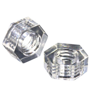 Yi Se Dian Zi | Transparent Acrylic Hexagonal Plastic Nuts