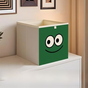 กล่องเก็บของแบบลิ้นชักลายสก็อต กล่องใส่ของเล่นเด็ก กล่องใส่ของข้ามขนม กล่องเก็บของแบบพับได้ เนื้อผ้า Oxford