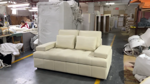 [PRE-ORDER] Italian Modern Minimalist Lawrence Sofa Bed Dual Use Integrated Push-pull Leather Multi-functional Living Room Sofa