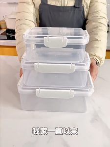 【SG】Food-grade refrigerator storage boxes transparent airtight boxes vegetable and fruit storage boxes organizers